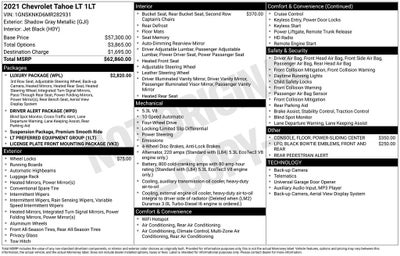 2021 Chevrolet Tahoe LT