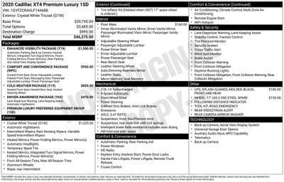 2020 Cadillac XT4 Premium Luxury