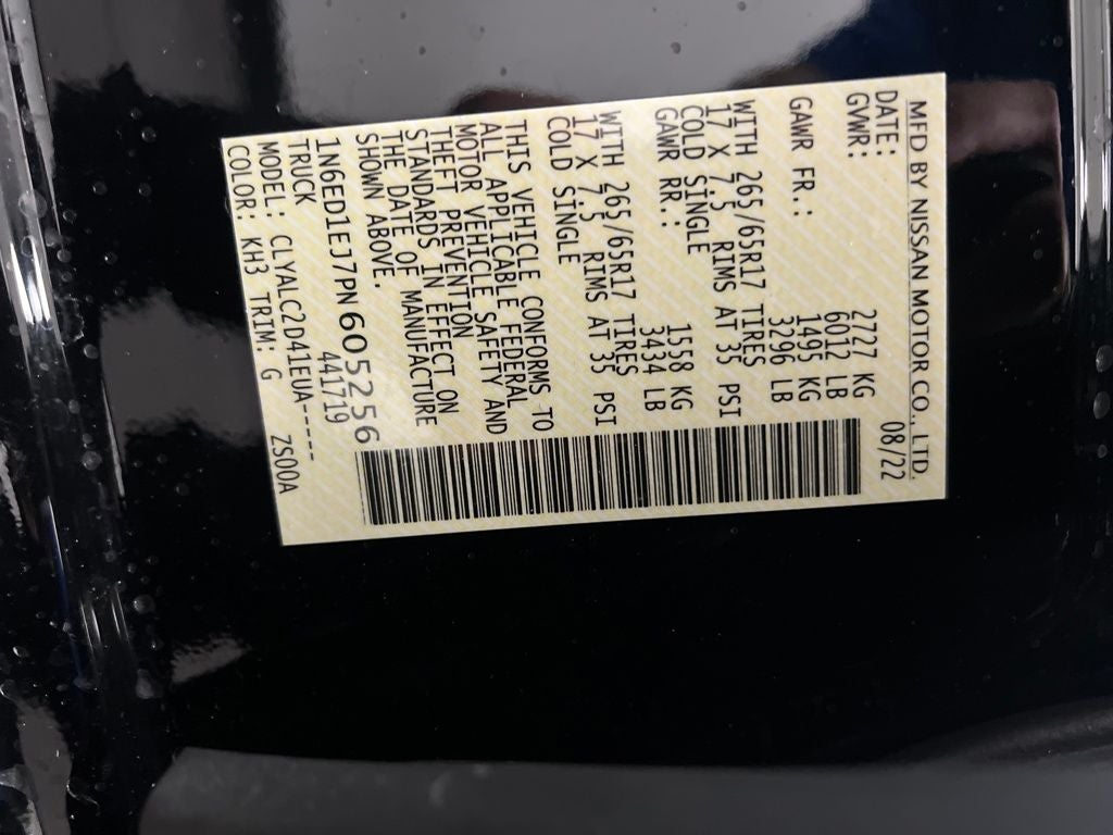 2023 Nissan Frontier SV