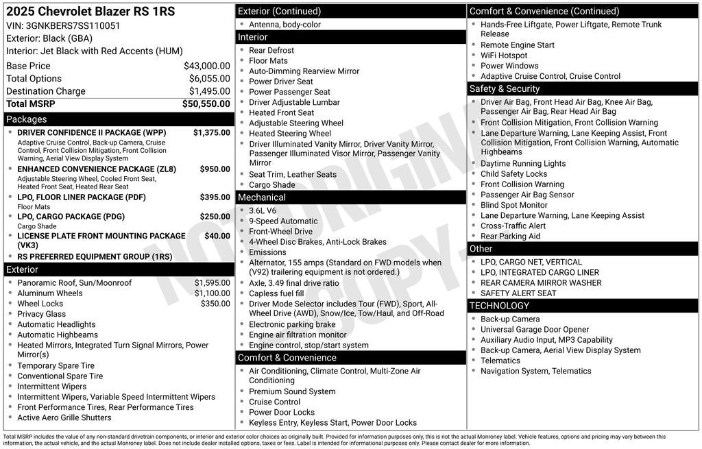 2025 Chevrolet Blazer RS