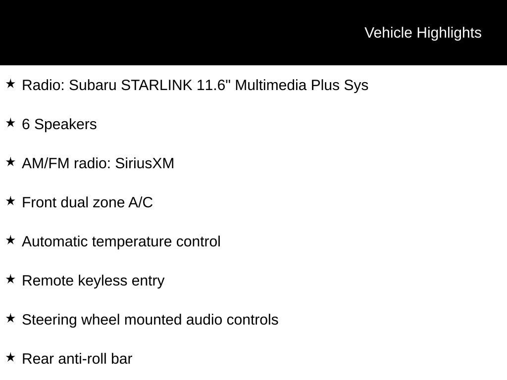 2024 Subaru Crosstrek Sport