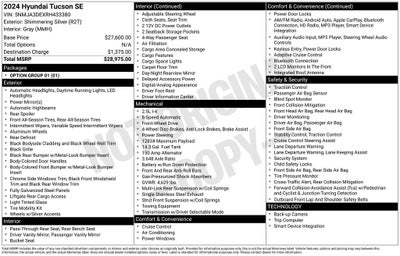 2024 Hyundai Tucson SE