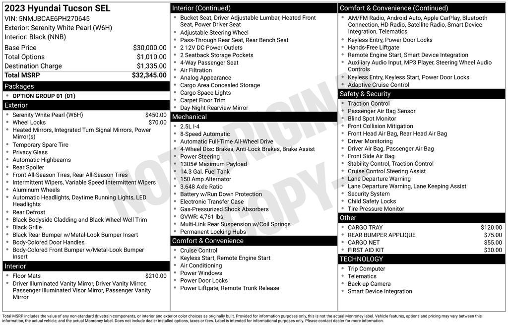 2023 Hyundai Tucson SEL