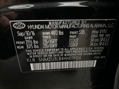 2017 Hyundai Santa Fe Sport 2.4 Base