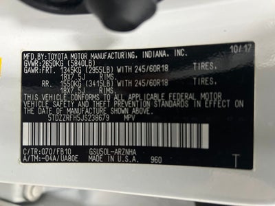 2018 Toyota Highlander LE