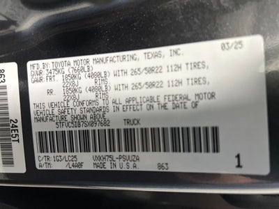 2025 Toyota Tundra Hybrid Capstone