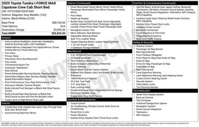 2025 Toyota Tundra Hybrid Capstone