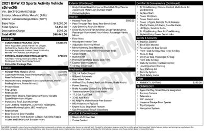 2021 BMW X3 sDrive30i