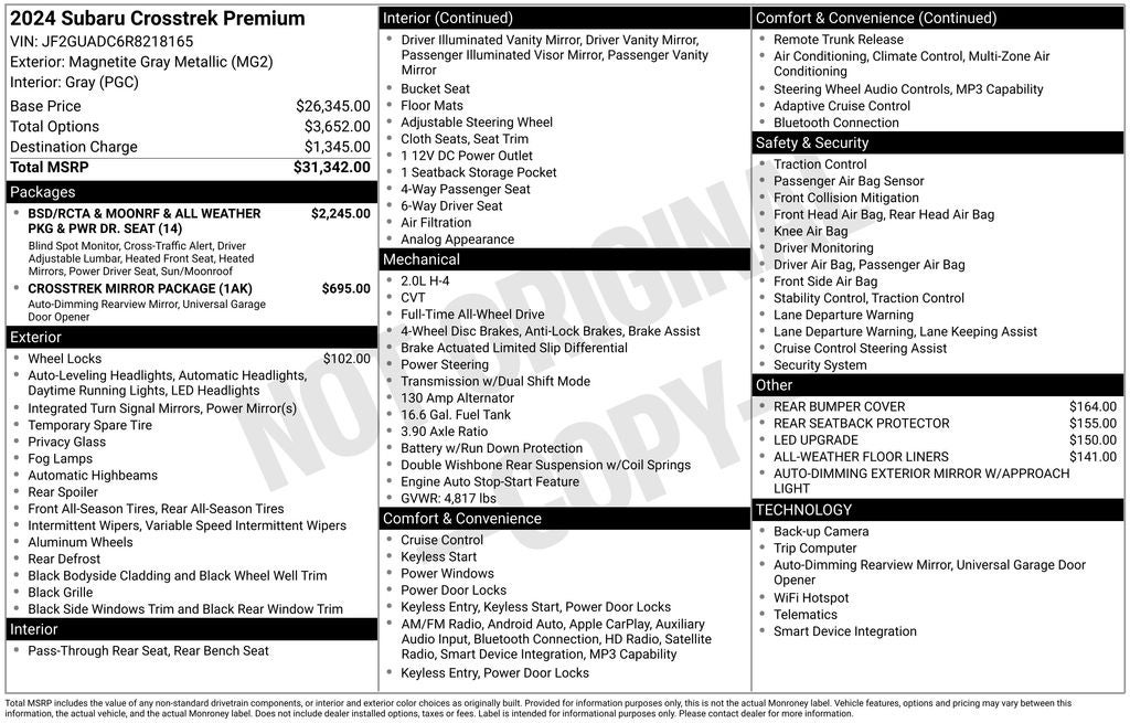 2024 Subaru Crosstrek Premium