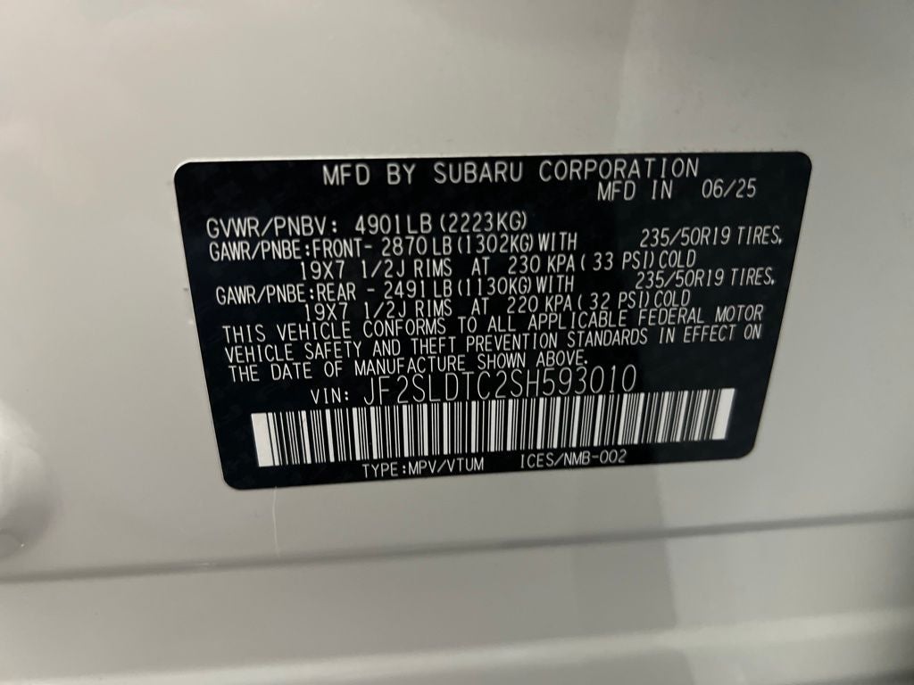 2025 Subaru Forester Touring