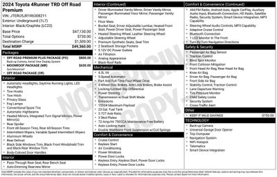 2024 Toyota 4Runner TRD Off-Road Premium
