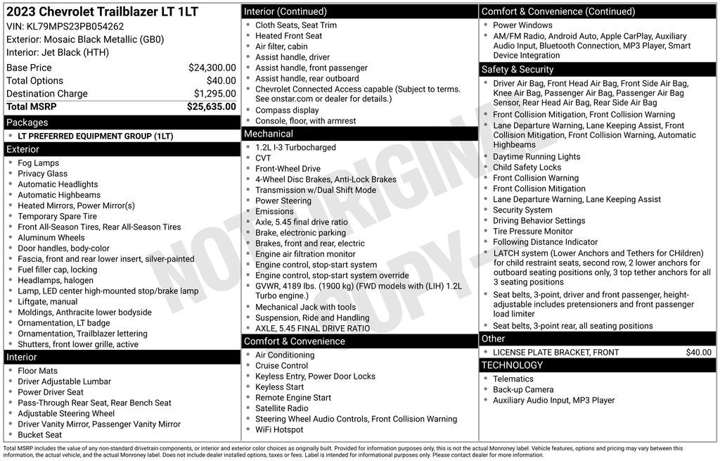 2023 Chevrolet TrailBlazer LT