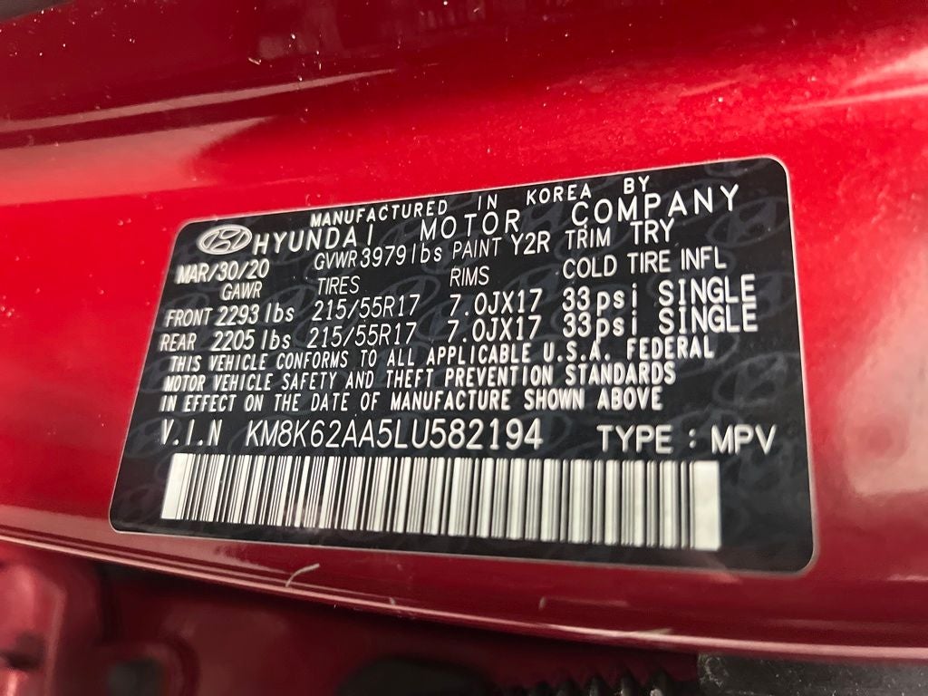 2020 Hyundai Kona SEL Plus