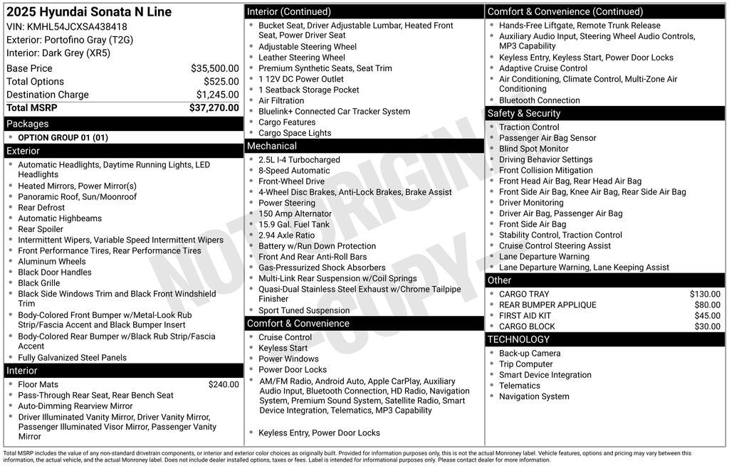 2025 Hyundai Sonata N Line