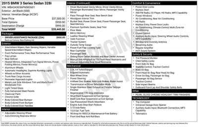 2015 BMW 3 Series 328i