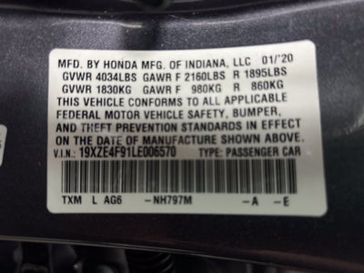 2020 Honda Insight Touring