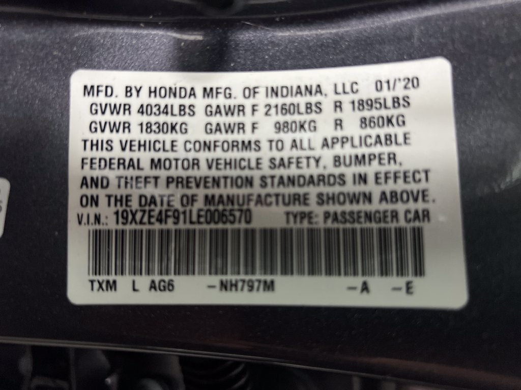 2020 Honda Insight Touring