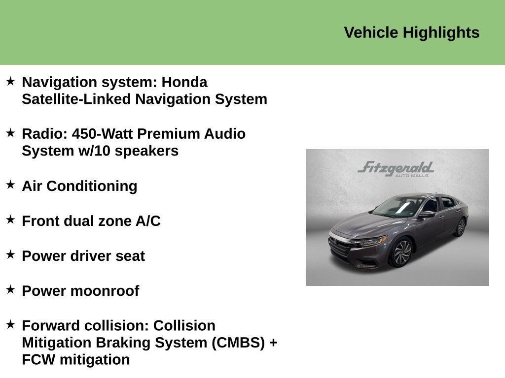 2020 Honda Insight Touring