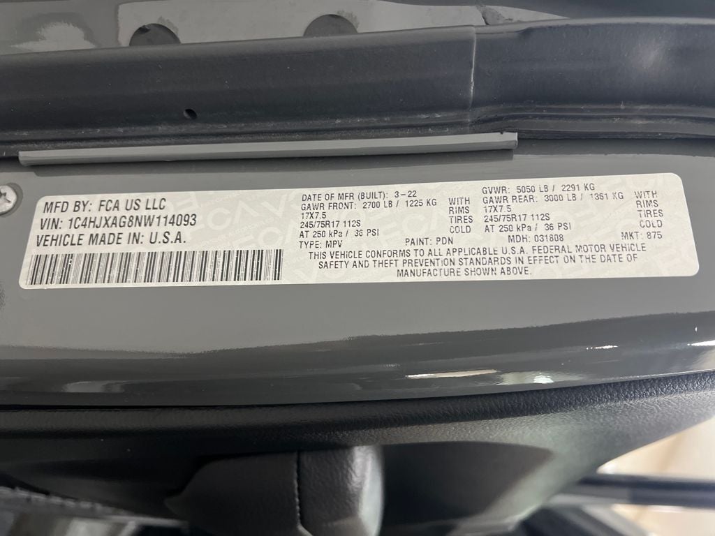 2022 Jeep Wrangler Sport 4x4