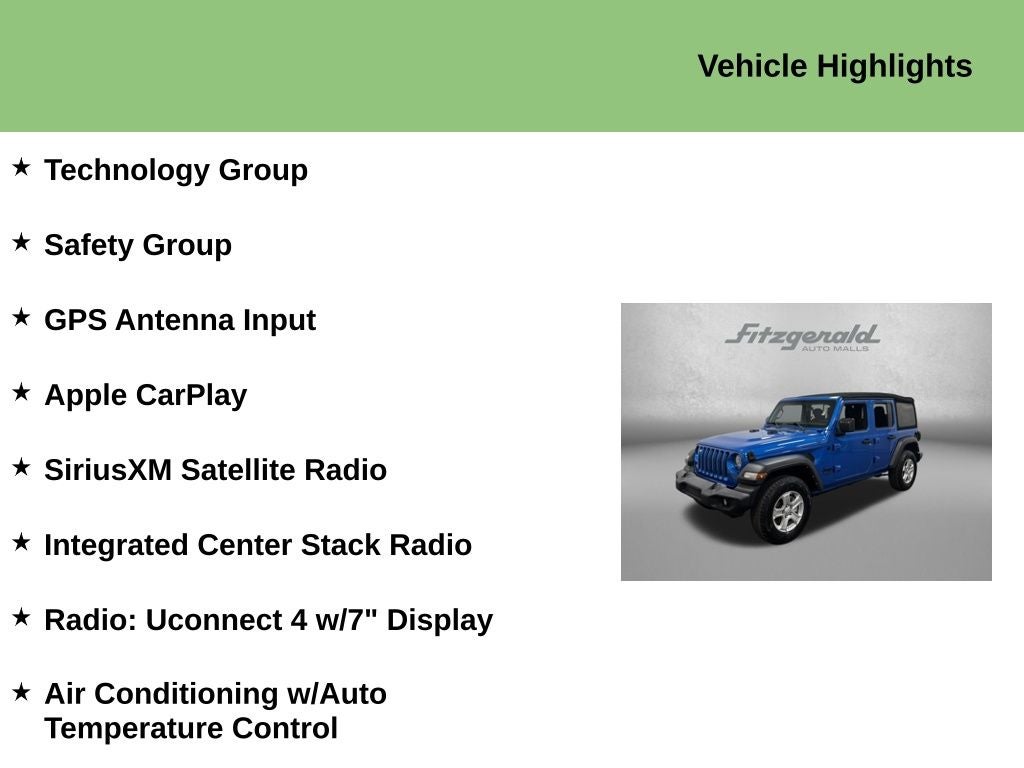 2021 Jeep Wrangler Unlimited Sport S 4x4