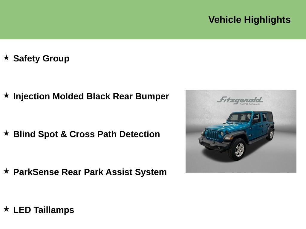 2020 Jeep Wrangler Unlimited Sport S 4x4