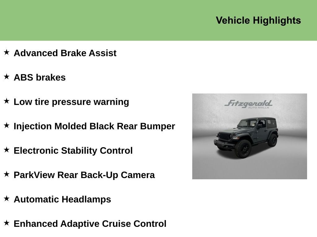 2026 Jeep Wrangler WRANGLER 2-DOOR WILLYS