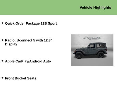 2026 Jeep Wrangler WRANGLER 2-DOOR SPORT