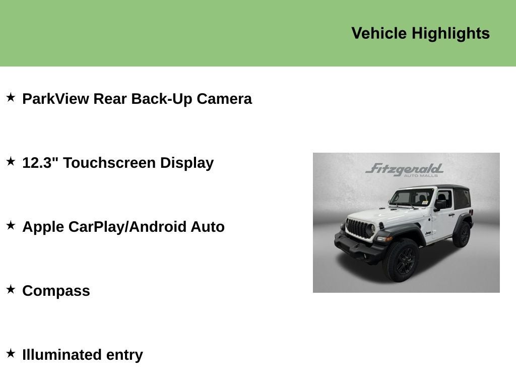 2026 Jeep Wrangler WRANGLER 2-DOOR SPORT