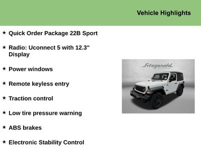 2026 Jeep Wrangler WRANGLER 2-DOOR SPORT