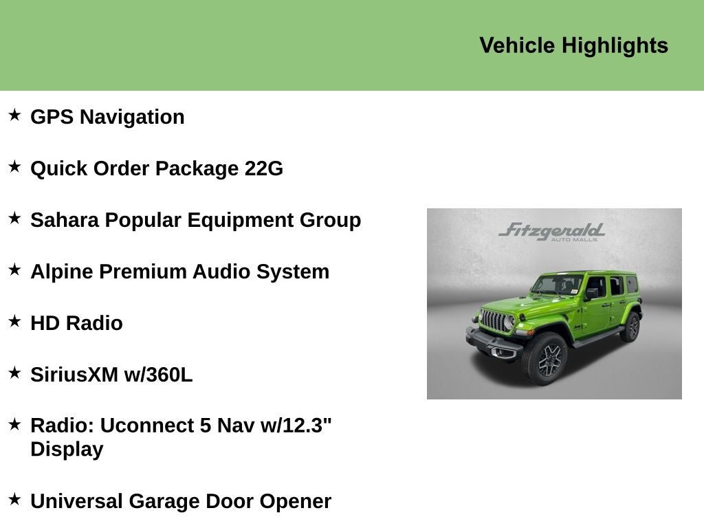 2026 Jeep Wrangler WRANGLER 4-DOOR SAHARA