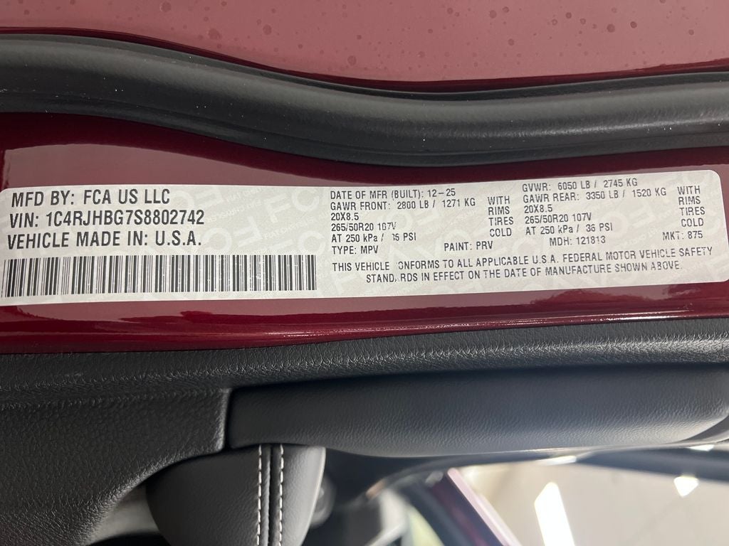 2025 Jeep Grand Cherokee GRAND CHEROKEE LIMITED 4X4