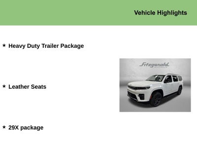 2026 Jeep Grand Wagoneer GRAND WAGONEER LIMITED ALTITUDE 4X4