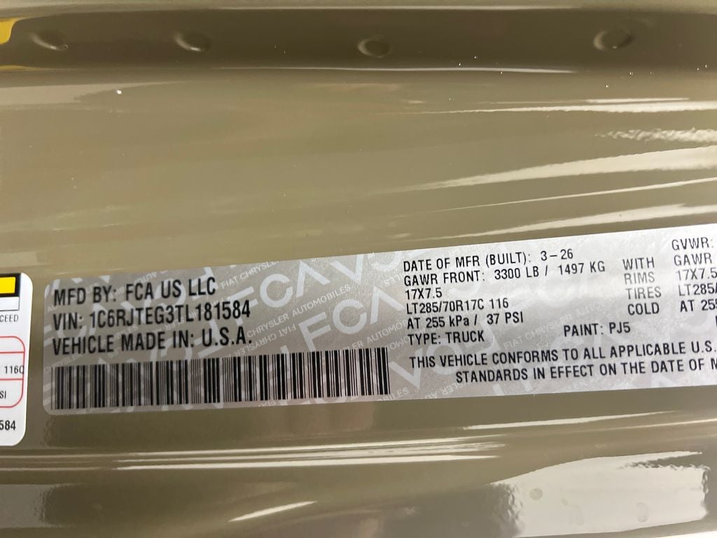 2026 Jeep Gladiator GLADIATOR MOJAVE 4X4