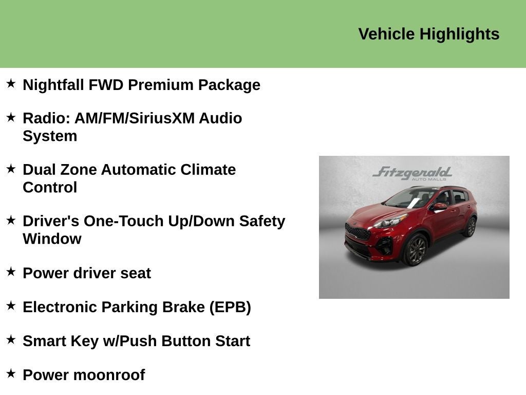 2022 Kia Sportage Nightfall Edition
