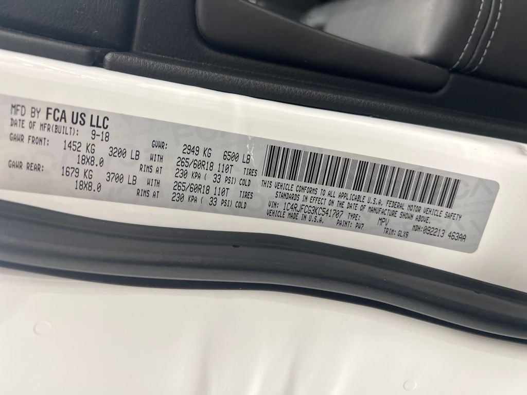 2019 Jeep Grand Cherokee Overland