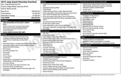 2019 Jeep Grand Cherokee Overland