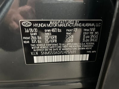 2020 Hyundai Santa Fe Limited