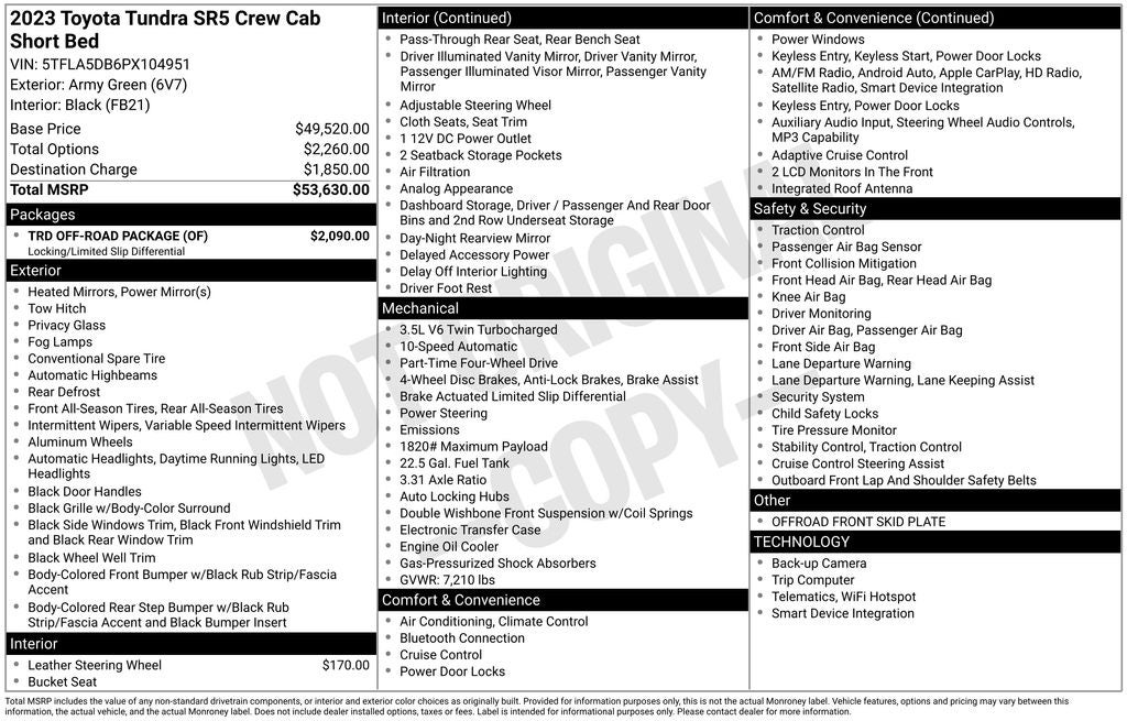 2023 Toyota Tundra SR5
