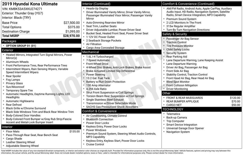 2019 Hyundai Kona Ultimate