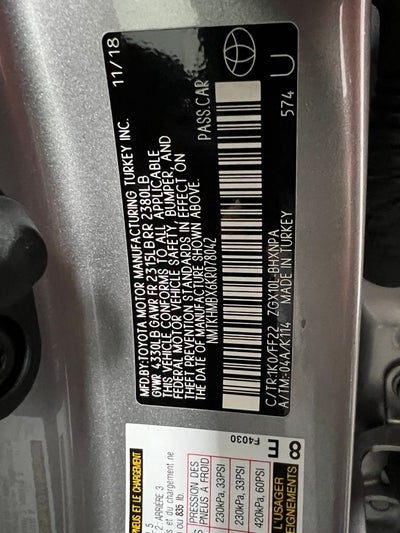 2019 Toyota C-HR XLE