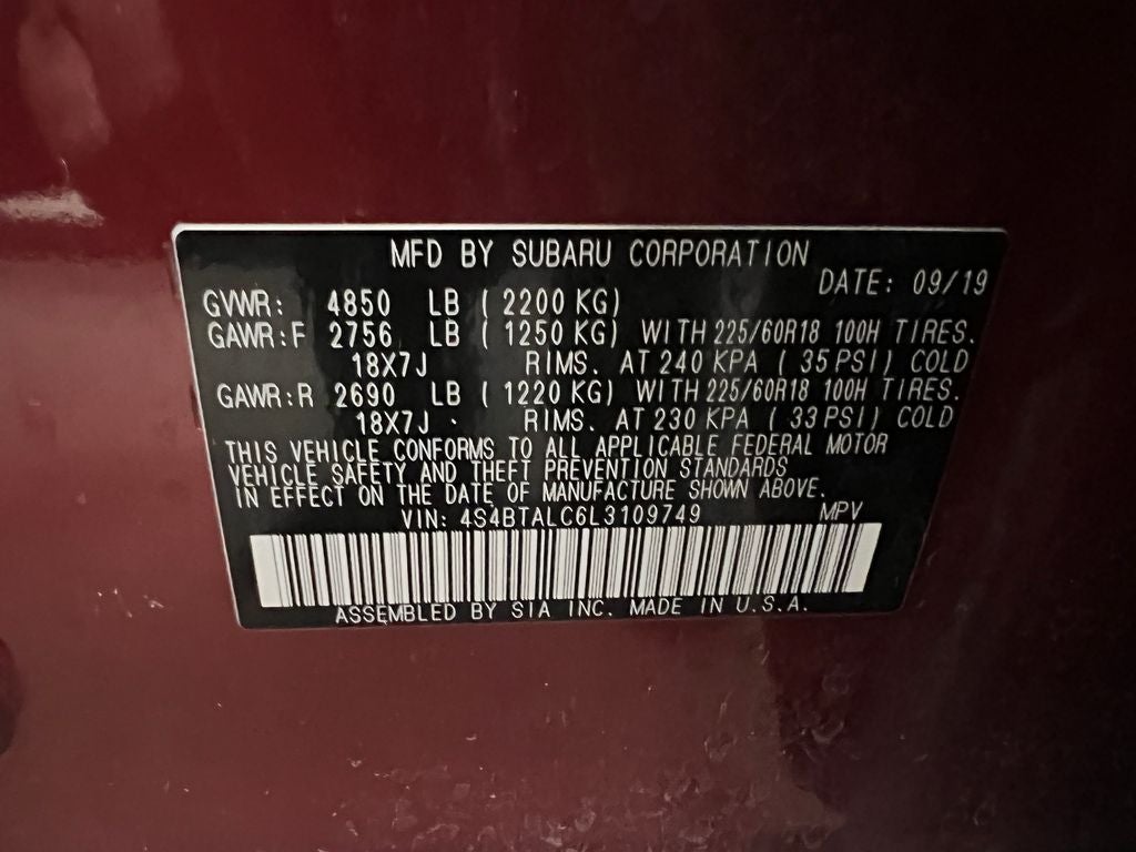2020 Subaru Outback Limited