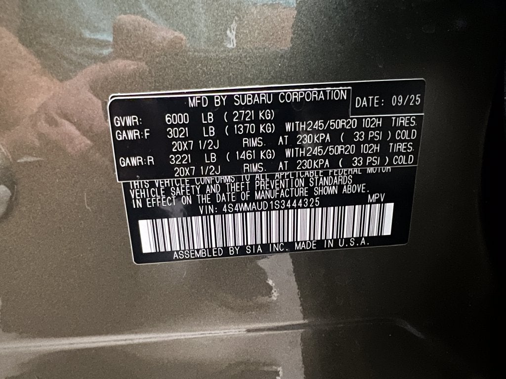 2025 Subaru Ascent Touring