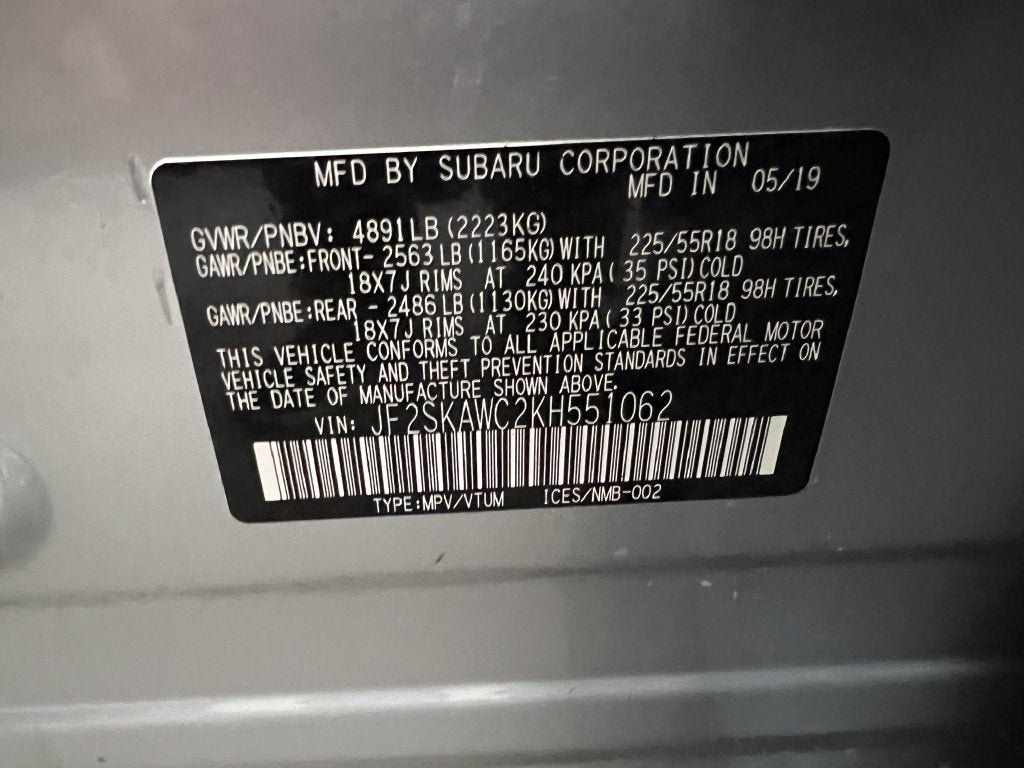 2019 Subaru Forester Touring