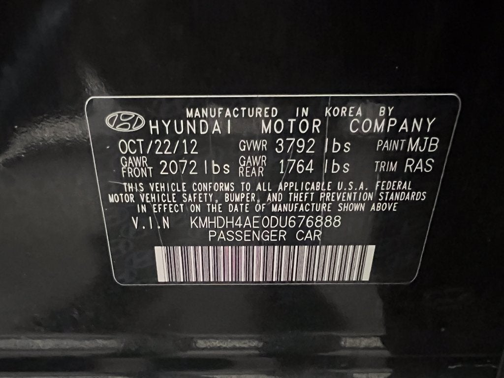 2013 Hyundai Elantra GLS