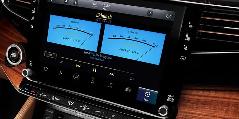 Jeep Grand Wagoneer model interior view