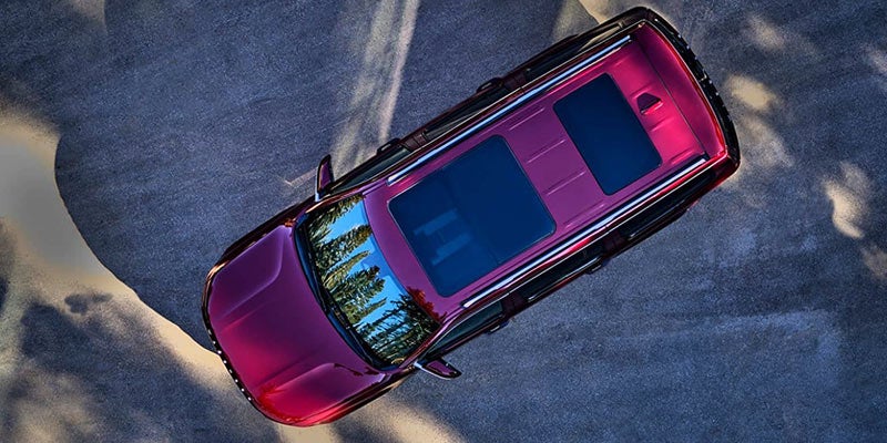 Jeep Wagoneer top interior view