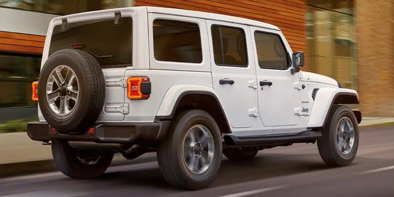 Jeep Wrangler model rear view