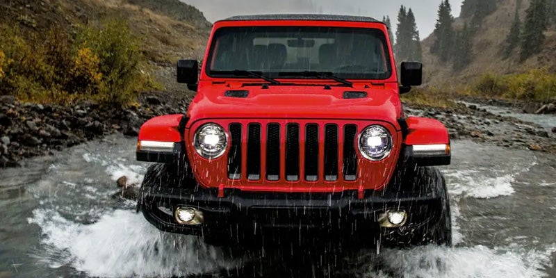 Jeep Wrangler model front view