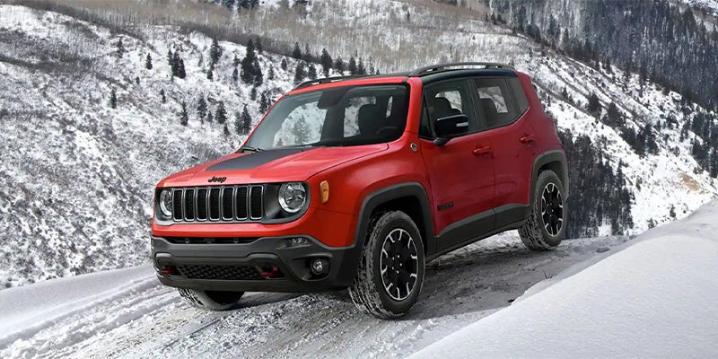 car parked at snow mountain